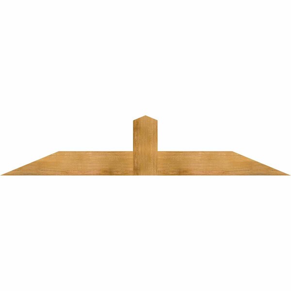 Ekena Millwork Portland Rough Sawn Timber Gable Bracket, Western Red Cedar, 72"W x 15"H x 4"D x 6"F, 5/12 Pitch GBW072X15X0406POR00RWR - main